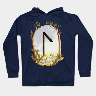 rune laguz - magical symbol Hoodie